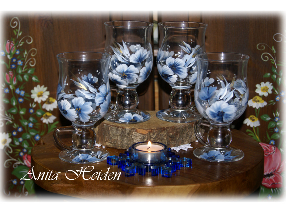 Serie blaue Blumen